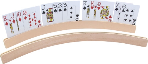 Carl Weible 390809 Halter für Spielkarten aus Holz, gebogen, ca. 50 cm