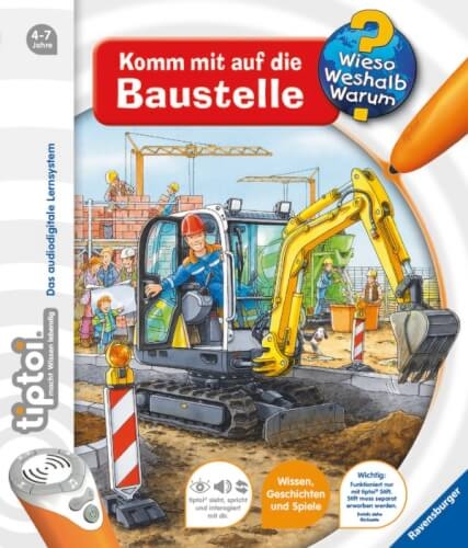 Ravensburger 32916 tiptoi® Wieso? Weshalb? Warum? 15: Komm mit auf die Baustelle