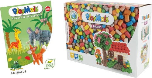 Loick Trade 160822.4 PlayMais® CLASSIC X-Large mit Buch Animals