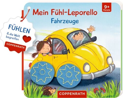 Coppenrath 63384 Mein Fühl-Leporello: Fahrzeuge Fühlen & begreifen