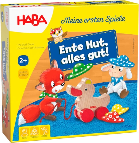 Haba 1307050001 Meine ersten Spiele – Ente Hut, alles gut!