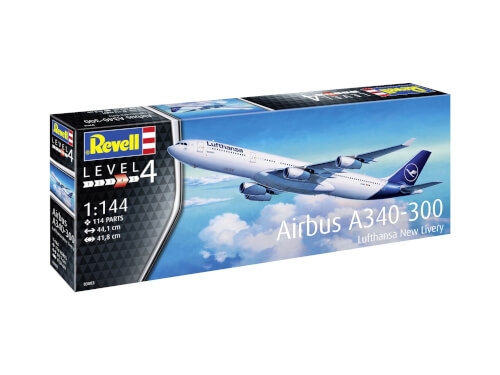 Revell 03803 Airbus A340-300 Lufthansa New Livery, Revell 0Modellbausatz