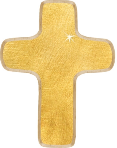 Coppenrath 94733 Geschenkbox Mein kleiner Begleiter Holzkreuz gold + Buch