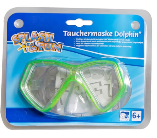 Splash & Fun Tauchmaske Dolphin, ab 6 Jahren, 185x154mm